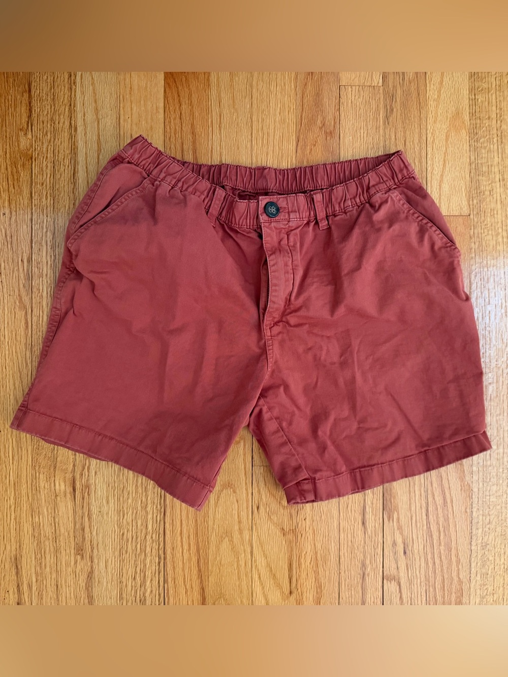 Men's Chubbies Rust Red Shorts — L